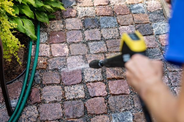 Paver Sidewalk Cleaning in Arroyo Grande